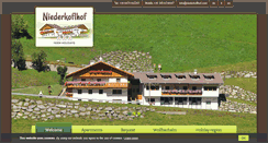 Desktop Screenshot of niederkoflhof.com